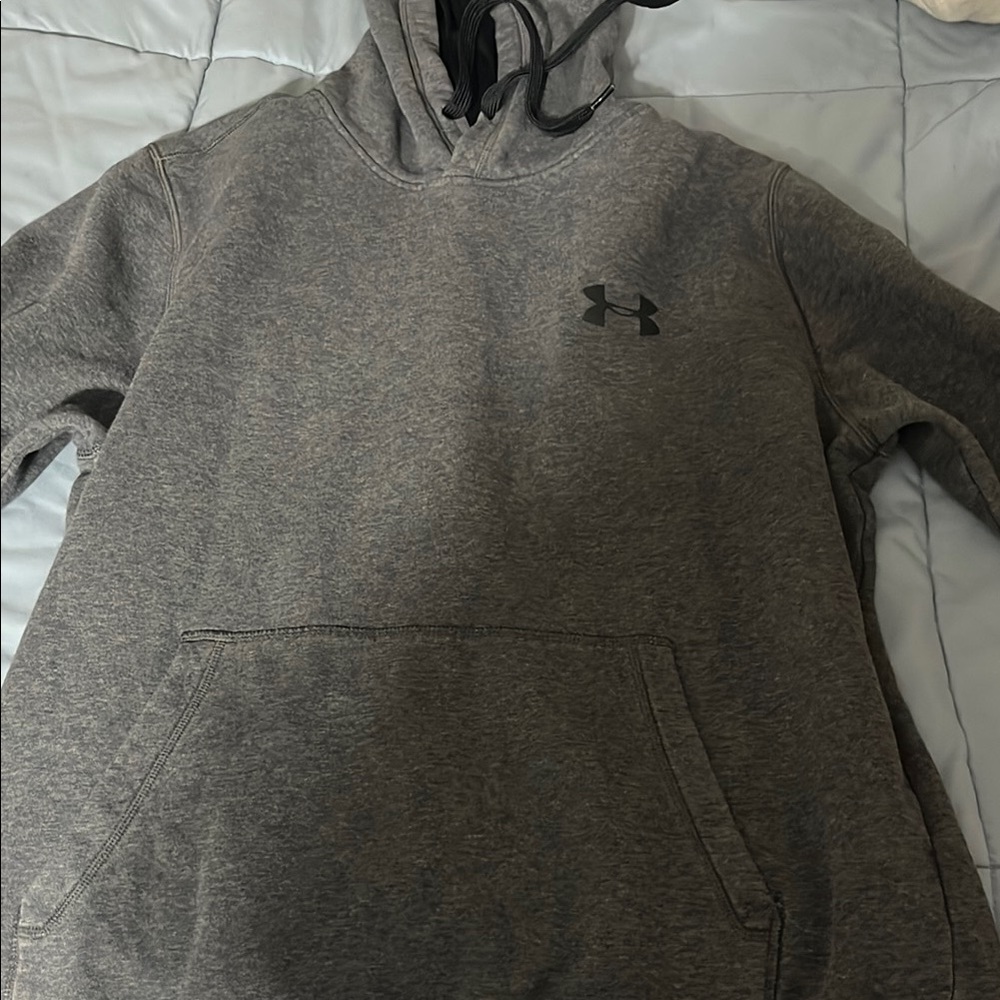 LG Gray Pullover Hoodie with Kangaroo Pocket